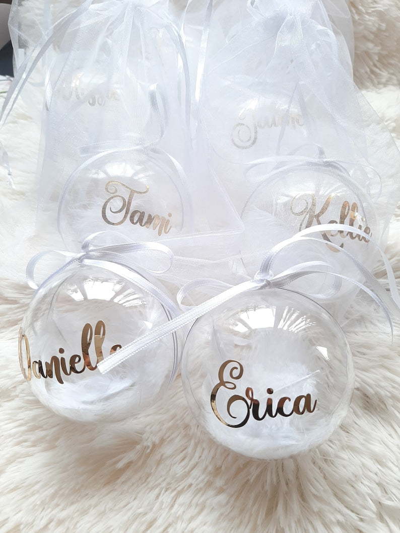 Personalized Christmas ornaments with name, Christmas monogram ornament Personalised Bauble, Special Memory Bauble