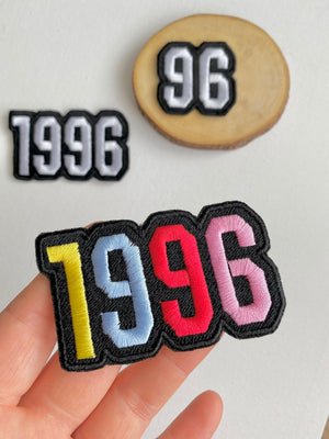 Personalized Birth Year Embroidered Patches, Iron / Sew On Patches, Birthday Gifts, Birthday Patch, Number Patch