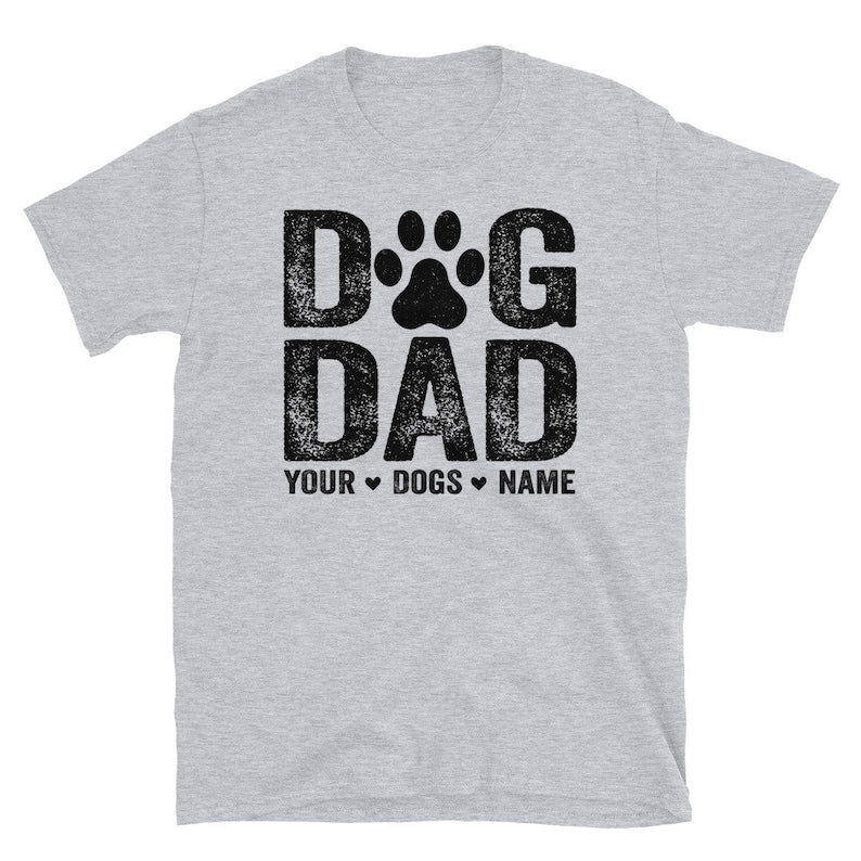 Dog Dad Shirt with Dog Names, Personalized Gift for Dog Dad, Custom Dog Dad Shirt with Pet Names, Dog Owner Shirt, Dog Lover Gift Father Day