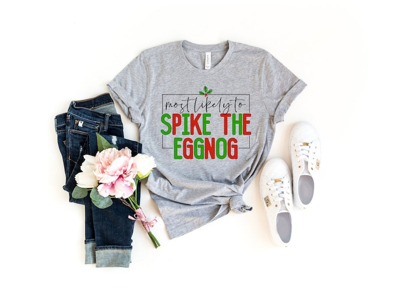 Most Likely To Christmas Tshirt | Christmas Shirt | Family Christmas Shirts | Funny Christmas Outfit | Matching Group Shirt Funny Party Tee