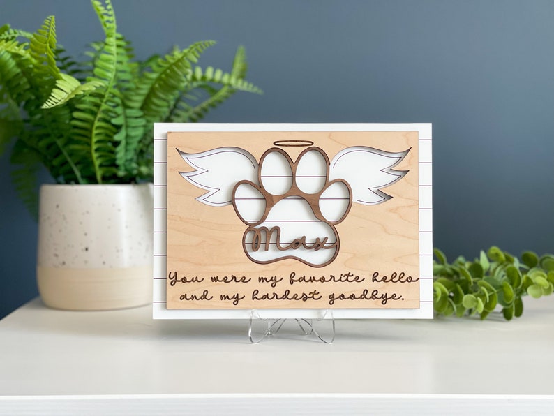Pet Memorial Sign, Pet Memorial Gift, Pet Loss Gift, Personalized Cat Memorial, Personalized Dog Memorial, Personalized Pet Memorial