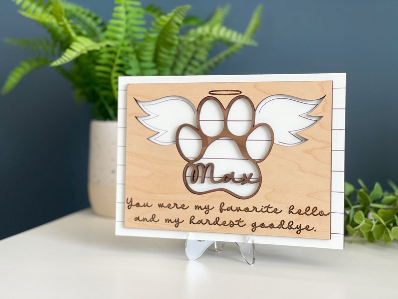 Pet Memorial Sign, Pet Memorial Gift, Pet Loss Gift, Personalized Cat Memorial, Personalized Dog Memorial, Personalized Pet Memorial