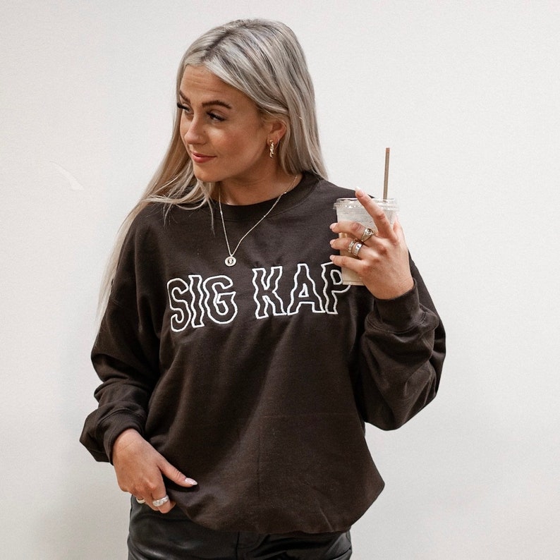 Groovy Wavy Greek Embroidered Sorority Crewneck Sweatshirt / Crew Neck Sweatshirt / Big Little Sweatshirts il_794xN.3606690836_kwqx.jpg
