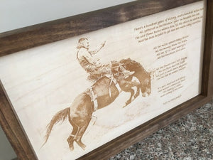 Custom Pet Memorial Plaque: Wood Burned Photo Wood Sign