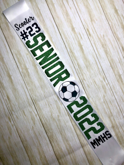 Senior Night 2026 Sashes / homecoming / Graduation / Sports / Custom / High School / Gift / soccer / volleyball / cheer