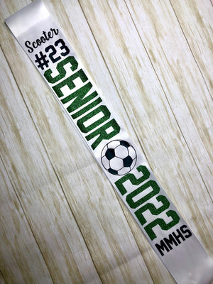 Senior Night 2026 Sashes / homecoming / Graduation / Sports / Custom / High School / Gift / soccer / volleyball / cheer