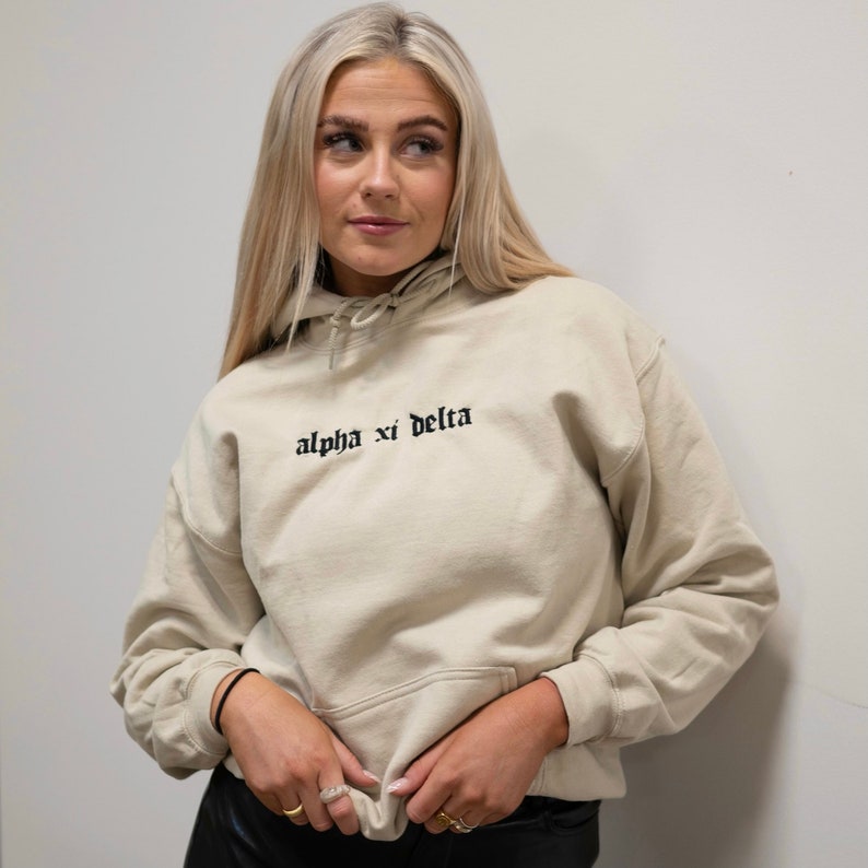 Old English Sorority Chapter Greek Letter Hoodie Sweatshirt / Gildan Hoodie Sweatshirt / Big Little Family Letter Hoodie Sweatshirts il_794xN.3649134571_pb23.jpg