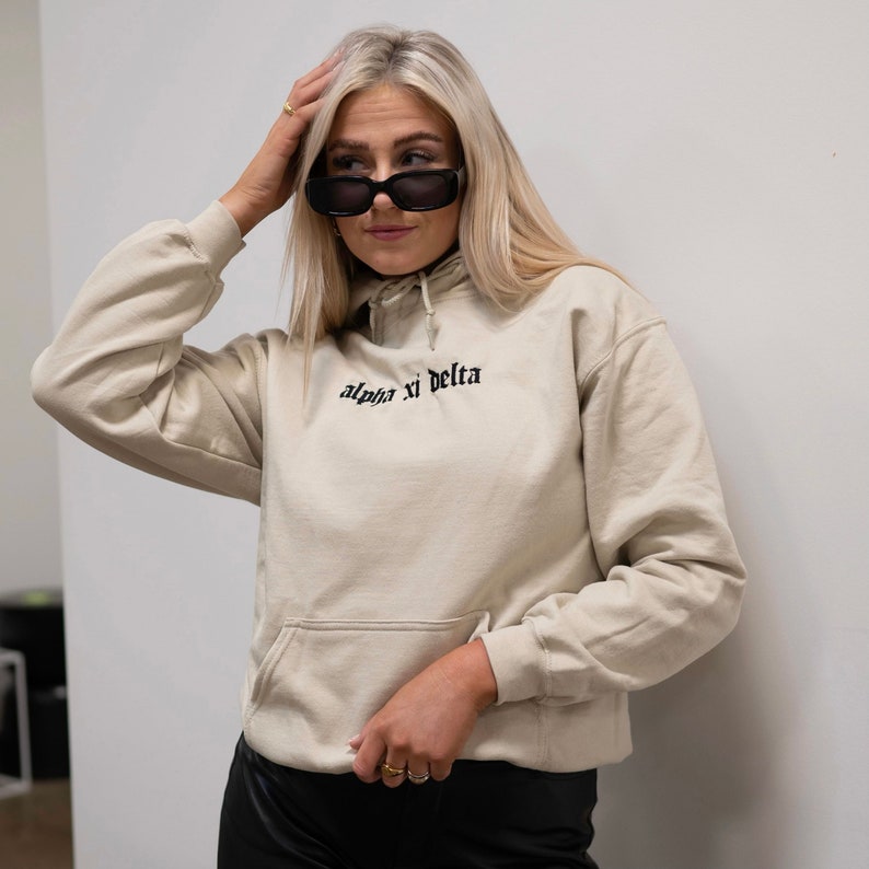 Old English Sorority Chapter Greek Letter Hoodie Sweatshirt / Gildan Hoodie Sweatshirt / Big Little Family Letter Hoodie Sweatshirts il_794xN.3649134595_as1q.jpg