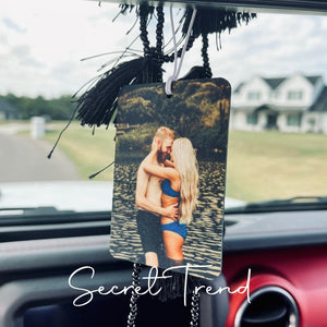 Custom Photo Car Air Freshener, Valentine s Day Gift Personalized for Him or Her Personalized Multiple Fragrances Car Freshies with Pictures, Hanging Ornaments, Novel Custom Birthday Gifts