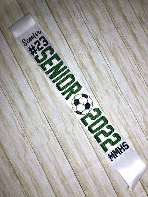Senior Night 2026 Sashes / homecoming / Graduation / Sports / Custom / High School / Gift / soccer / volleyball / cheer