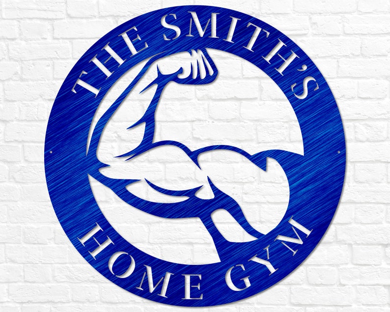 Metal Fitness Sign | Custom Home Gym Sign | Weightlifting Gift | Workout Room Decor | Gym Wall Art | Cross Fit Sign | Fitness Gift