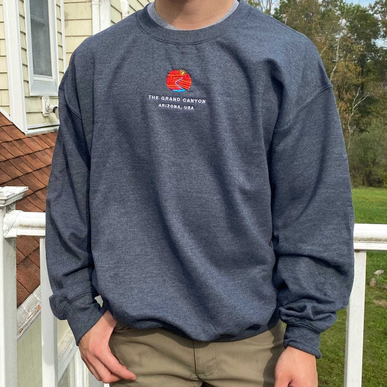 Custom embroidered sweatshirt crewneck, Personalized TShirt, customized logo