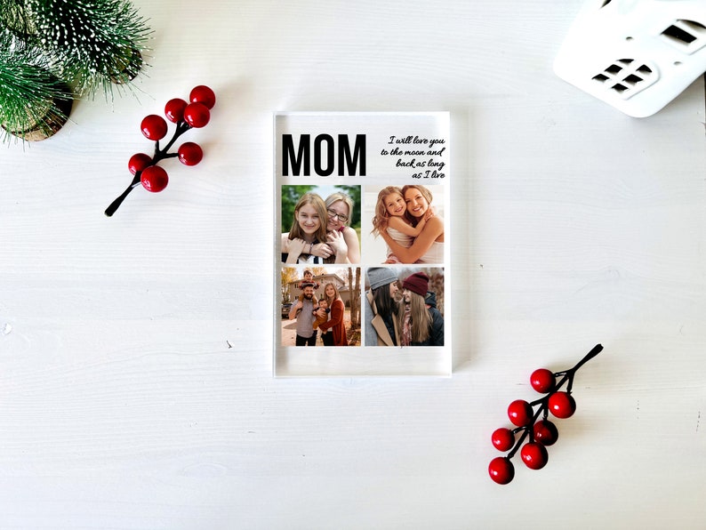 Custom Photo Gift for Mum - Mothers Day Gift , Mum Birthday Gift, Gift from Daughter, Personalized Mothers day gifts grandma gift