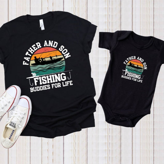 Grandpa and Grandson Fishing Buddies for Life Shirt, Matching Fishing Shirt, Fathers Day Gift, Gift For Grandpa, Fishing Grandpa Shirt