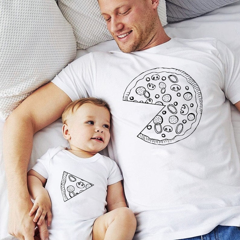 Father and Baby Matching Shirts, Pizza Matching Shirts, Father and Son Father and Daughter Outfits