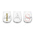 Personalised Name and Large Initial 15oz Stemless Wine Glass | Personalised Name and Age Wine Glass | Birthday Milestone | Wedding Gift