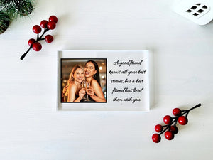 CUSTOM PHOTO GIFT Personalized Gift, Freestanding Photo, Acrylic photo block, photo gift picture frame, Custom Memorial Gift