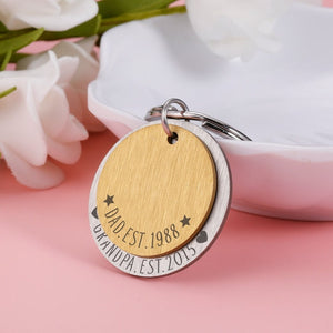Personalized Gift for Daddy, Daddy's Keychain, Father's day Gift, Father's Day Gifts, Gift for Grandpa Stepdad, Dad ETS