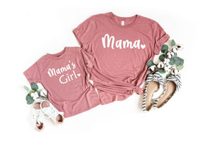 Mama's Boy Mama's Girl Matching Shirts, Mothers Day Gifts Shirts, Matching Mommy And Me Shirts