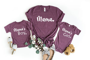 Mama's Boy Mama's Girl Matching Shirts, Mothers Day Gifts Shirts, Matching Mommy And Me Shirts