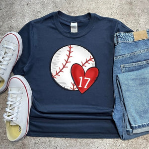 Personalized Baseball Mom Tee Shirts, Baseball Mom Personalized Number Shirt, Baseball Mama Shirt