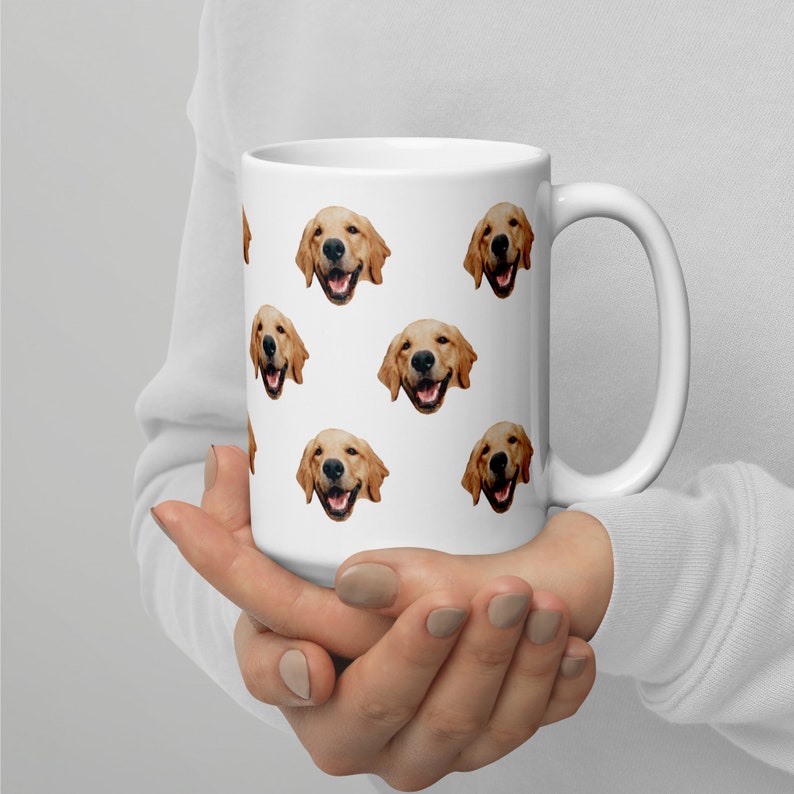 Custom Dog Face Mug, Personalized Pet Mug, Dog Mom Gift, Personalized Gift, Photo Mug, Custom Mug, Gift For Dog Lover, Dog Mom, Dog Dad