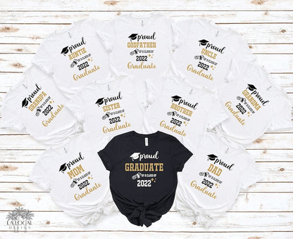 Class of 2025 Graduation Family Shirts, Personalized Graduation Shirts, Proud Graduate Shirts, Custom Grad, Matching Family Graduation Shirt
