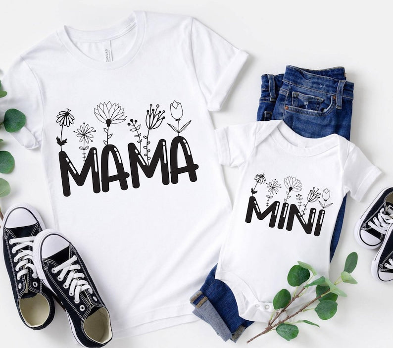 Mama and Mini Shirts, Blessed Mom Shirt, Mommy And Me Outfits, Gift for Mom