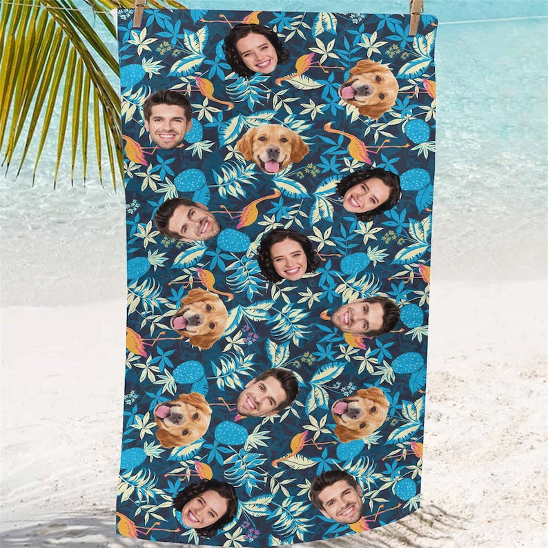Dog Faces Custom Photo Pool Beach Bath Towel ,custom Face bath towels , Bachelorette Party towels, Beach Bath Towels Personalized, Beach Towel With face il_794xN.3851099119_a2k5.jpg?v=1719459003