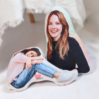 Personalized Photo DIY Humanoid Cushion Couple Toys Dolls Stuffed Boyfriend Face Pillow Doll Custom Father Mother Lifesize Picture Cushion