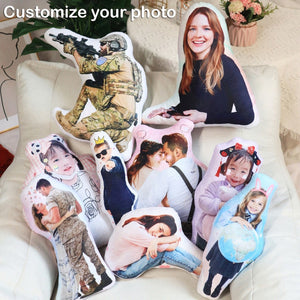 Personalized Photo DIY Humanoid Cushion Couple Toys Dolls Stuffed Boyfriend Face Pillow Doll Custom Father Mother Lifesize Picture Cushion