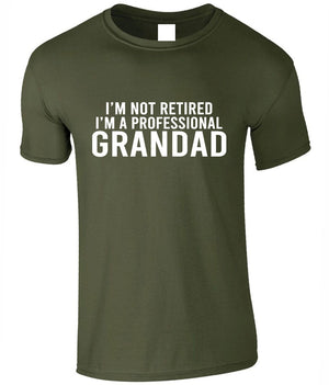 I'm Not Retired I'm a Professional Grandad Shirt, Cool Grandpa Dad, Funny Birthday Gift, Daddy Fathers Day