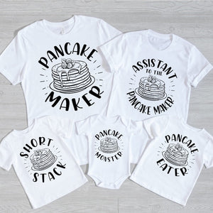 Dad & Kid Pancake Shirt, Pancake Maker Shirt, Matching Shirt, Dad and Kid Shirt, Fathers Day Tee, Funny Matching Tee, Dad Son Matching Shirt