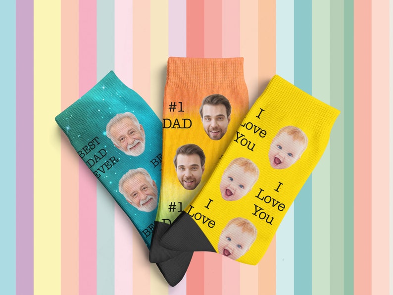 Personalized Socks with Faces, Father's Day Gift for Dad, Custom Face Socks, Face on Socks, Gifts for Him, Personalized Gifts for Men il_794xN.3916792812_gsxi.jpg