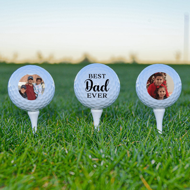 Custom Golf Balls, Dad Golf Ball, Sports Gifts For Him, Fathers Day Gifts, Best Dad By Par, New Dad Gift, Golf Gift, Fathers Day Golf Gift