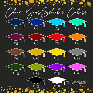 Personalized Graduation Garden Flag w/ Name & School Name - 3 Sizes - Outdoor Graduation Decoration 2025 - Class of 2025 Yard Sign