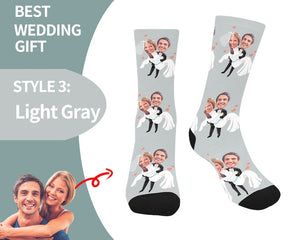 Custom Wedding Socks-Custom Face Socks ,Personalized Socks,Custom Bride Socks, Custom Printed Socks,Funny Socks,Custom Wedding Gift