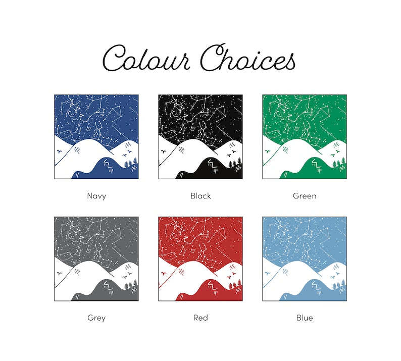 Personalised Star Map First Date Print, The Night You Became My, Illustrated Night We Met, Unframed