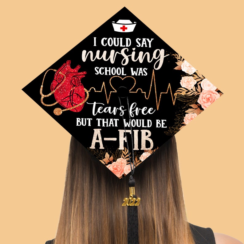 Nurse Graduation Cap Topper, RN Grad Cap Topper, Nursing Graduation Decoration, Class of 2025