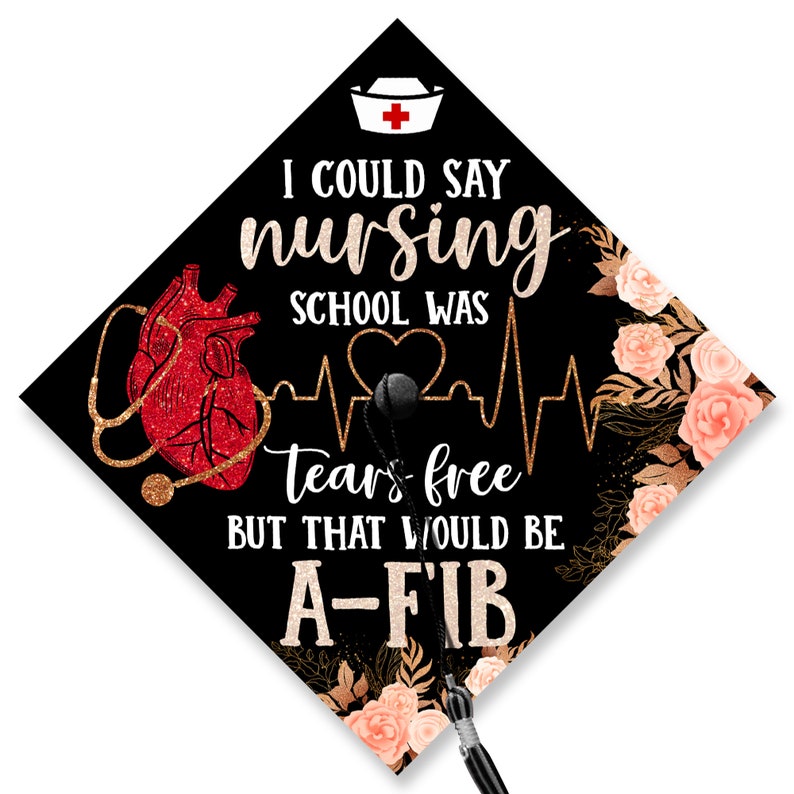 Nurse Graduation Cap Topper, RN Grad Cap Topper, Nursing Graduation Decoration, Class of 2025
