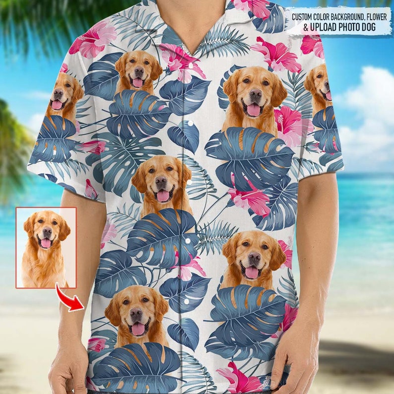 Personalized Photo Upload Dog Men's Hawaiian Shirt, Personalized Dog Face Shirt, Personalized Hawaiian Shirt, Hawaiian Aloha Shirt il_794xN.3975261311_anfw.jpg?v=1715659082