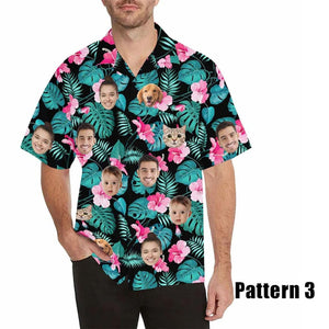 Tropical Vibe, Personalized Photo Dog Face Hawaiian Shirt