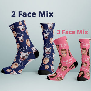 Custom Face Socks with Text, Socks for Men and Women,Funny Pet Socks,Gift for Him,Gift For Her,Girlfriend Gift, Personalized Gift,Picture Socks