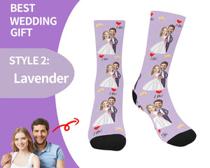 Custom Wedding Socks-Custom Face Socks ,Personalized Socks,Custom Bride Socks, Custom Printed Socks,Funny Socks,Custom Wedding Gift