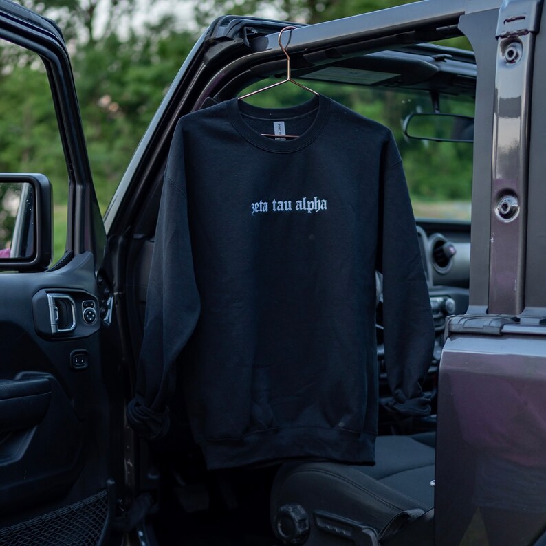 Old English Sorority Chapter Greek Letter Embroidered Sweatshirt / Gildan Crew Neck Sweatshirt / Big Little Basket Family Letter Sweatshirts il_794xN.4002301385_6fdz.jpg