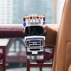 Personalized Ambulance Tumbler, Ambulance Driver Tumbler, Paramedic Tumbler Coffee Travel Mug, EMS Cup, Ambulance Driver Appreciation Gift