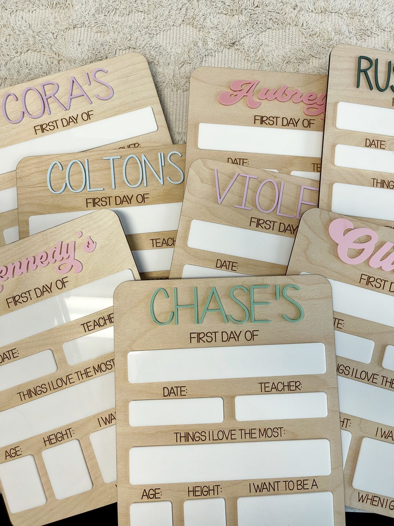 Back to School Sign First Day of School Sign, 1st Day of School Sign Custom Reusable Back to School Sign il_794xN.4012827118_lmwy_7a0e0602-fb0c-4762-b488-92556ef5d533.jpg?v=1720407648