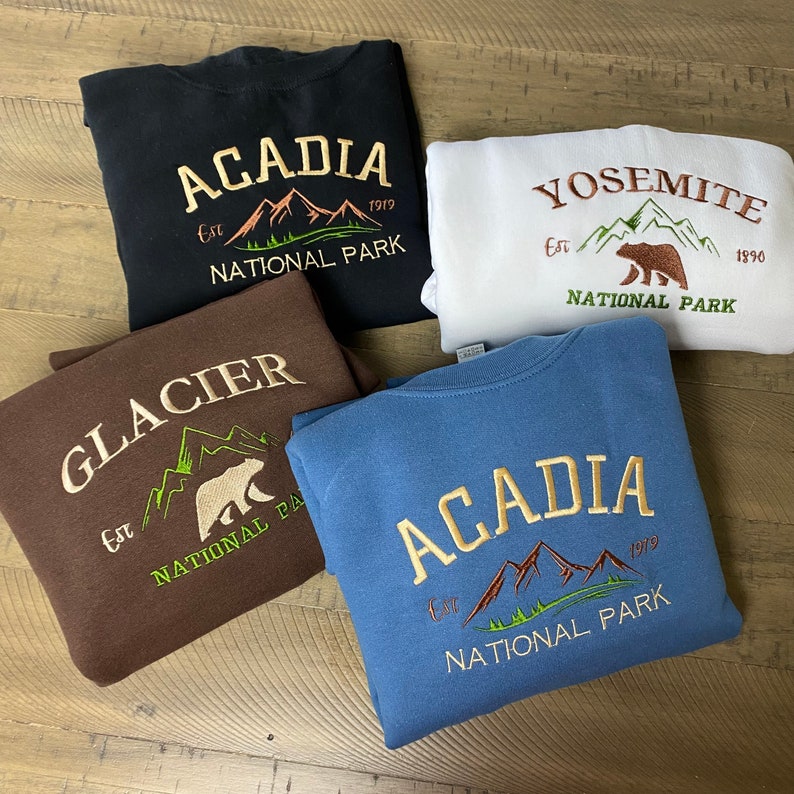 Custom National Park Crewneck Sweatshirt Embroidered Personalized Design il_794xN.4040825750_pt3k.jpg