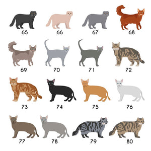 Personalised Cat Christmas Hanging Decoration