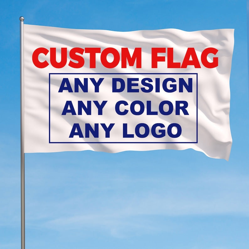 Custom Any Size Single Double Polyester Flags, Personalized Photo /Text Flag, Customized Sports Competition/Company Logo Banner